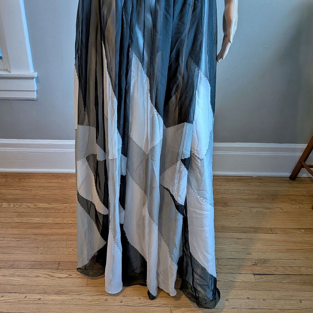 NWT Vintage Y2K Aspeed Prom Gown Maxi Dress Beaded Size Medium - Picture 6 of 14